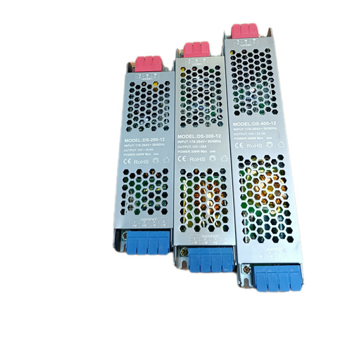 منبع تغذیه سوئیچینگ اسلیم 12 ولت در توانهای 200 وات، 300 وات و 400 وات