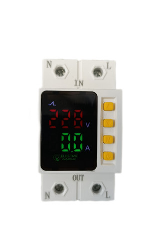 محافظ ولتاژ و جریان ۶۳ آمپر تکفاز پاسارگاد | مناسب کولر گازی، پمپ آب و یخچال صنعتی